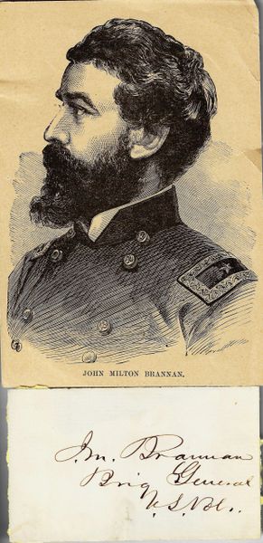 General John Milton Brannan Autograph