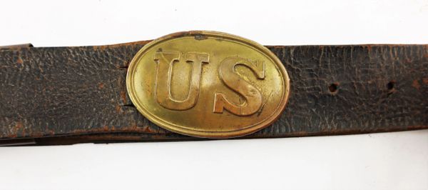 Enlisted Infantryman's Belt Equipped with Model 1839 US Belt Plate and  Cap Pouch / SOLD