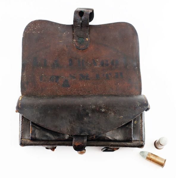 Spencer Carbine Cartridge Box with Original Cartridges / ON-HOLD