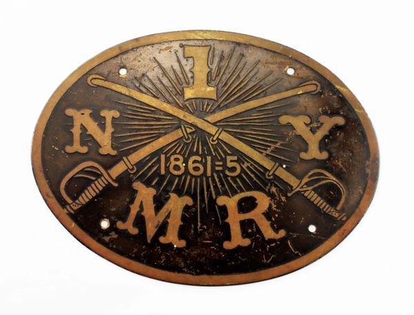 1st New York Mounted Rifles Veteran’s Plaque / SOLD