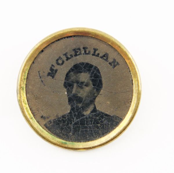 George McClellan Ferrotype Pin