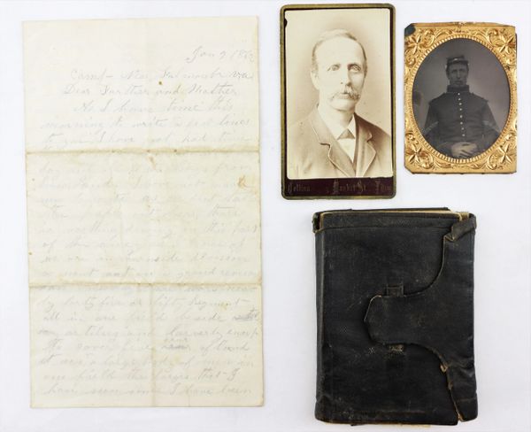 Diary, Letter, and Images of Alpheus D. Evans, 13th New Hampshire Infantry Died of Disease a Newport News. Fredericksburg Battle Content!