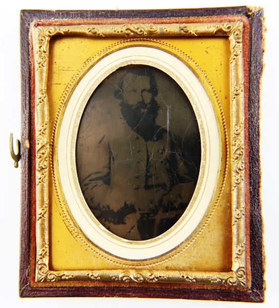 Cased Tintype of J.E.B. Stuart / SOLD