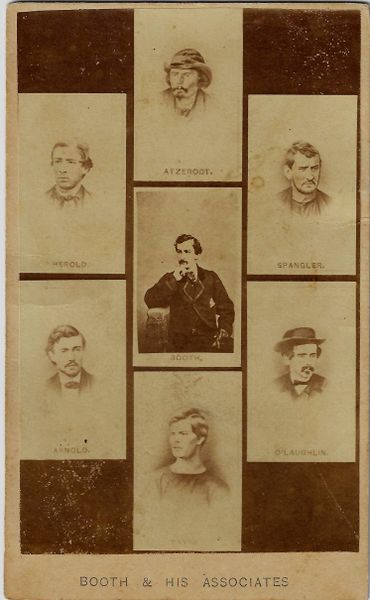 CDV Collage of the Lincoln Conspirators / SOLD