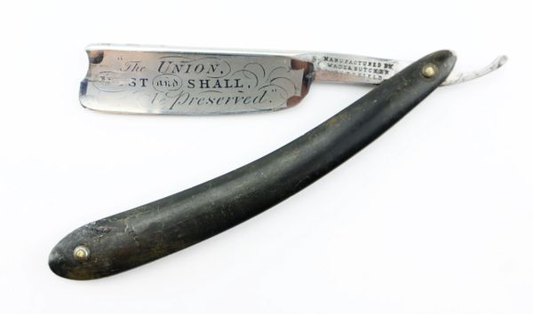 “The Union Must and Shall be Preserved” Straight Razor