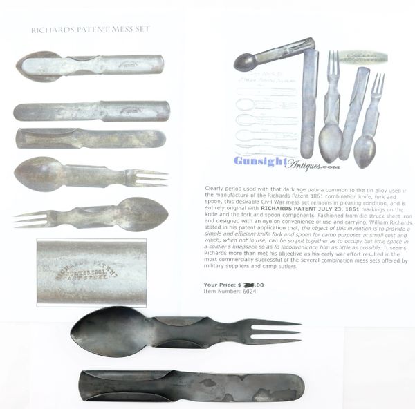 Richard's Patent Knife, Fork & Spoon Nesting Set – Sutler Of Fort Scott