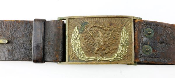 Pattern 1851 Saber Belt Worn by Lt. John E. Ronk, 27th New York ...