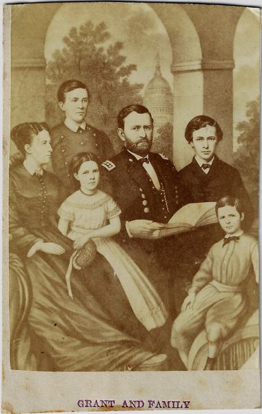 CDV of Ulysses S. Grant and Family / SOLD