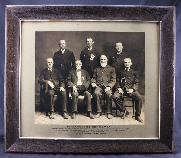 Large Photograph of 7th Pennsylvania Reserves Veterans All Wounded or Captured in Battle