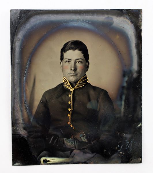 1/6 Plate Tintype of an Armed Union Cavalry Trooper