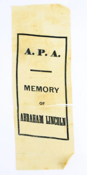 Abraham Lincoln Mourning Ribbon
