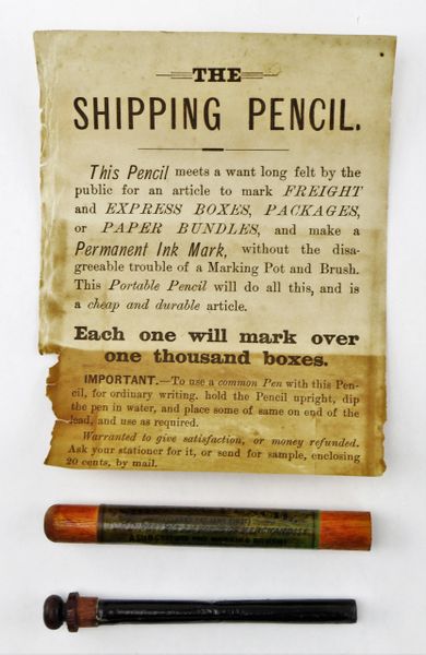Civil War Era Clark’s Patent Shipping Pencil / SOLD
