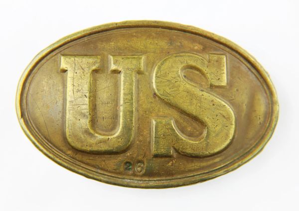 Civil War U.S. Belt Buckle, Marked “26” / SOLD