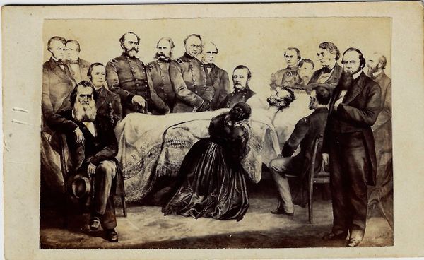 CDV, Deathbed of Abraham Lincoln