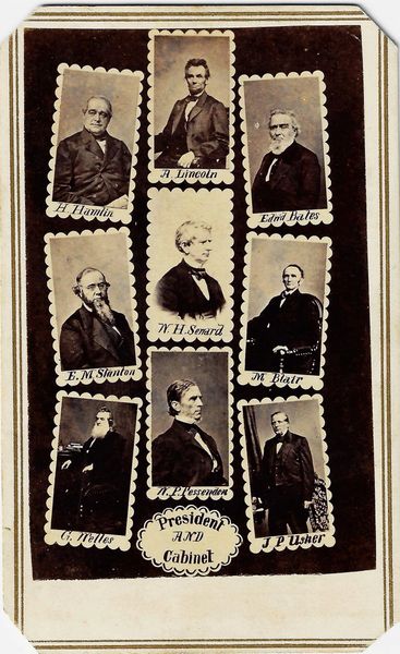 CDV of Abraham Lincoln and Cabinet / SOLD