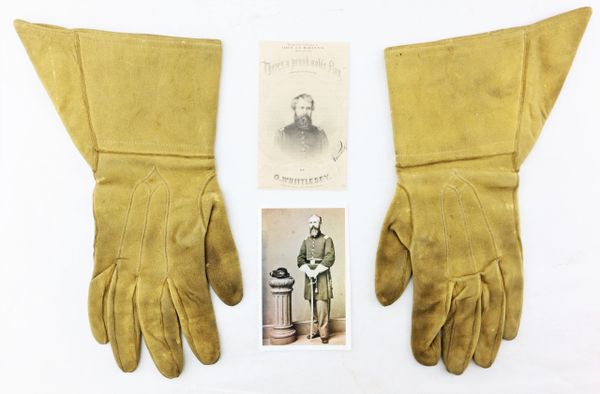 Officer’s Gauntlets of Lieutenant John Thomas Maginnis, 18th Connecticut Infantry Captured at Winchester and Held at Libby Prison Killed at the Battle of Piedmont / SOLD