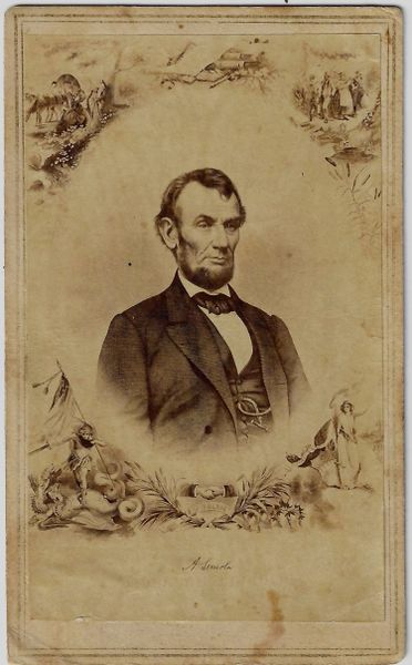 Abraham Lincoln CDV, “The Union Forever”