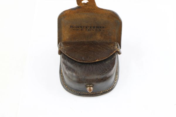 Percussion Cap Pouch of Private Eugene Nutting 24th New York Infantry / Sold