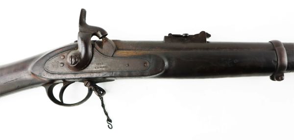 Probable Confederate Used Shortened Pattern 1853 British Enfield Rifle for  sale.