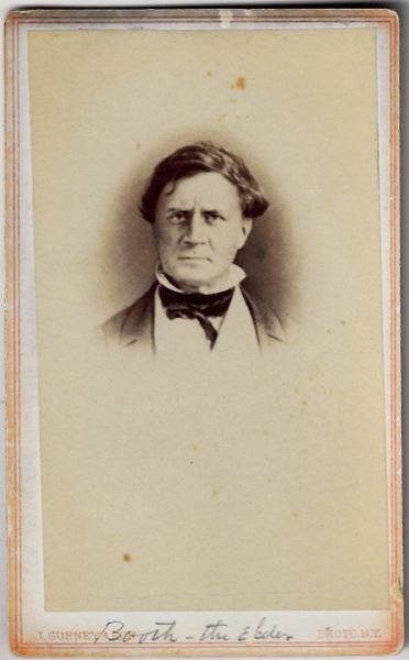 Junius Brutus Booth CDV / SOLD