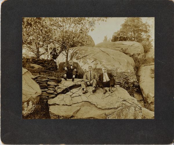 William H. Tipton Photograph of a Group of Men on Little Round Top