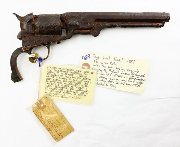 Historic 1851 Colt Navy Revolver Recovered Underneath the Shack Where Billy the Kid Was Killed