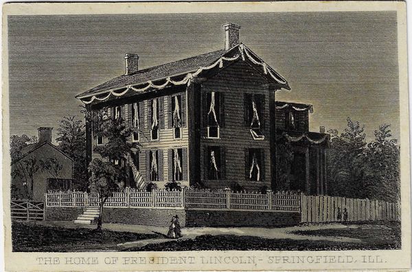 CDV of Abraham Lincoln’s Home / SOLD