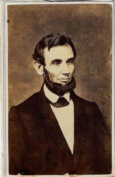 CDV of Abraham Lincoln, First Photograph as President