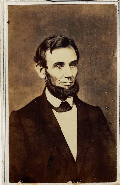 CDV of Abraham Lincoln, First Photograph as President / SOLD