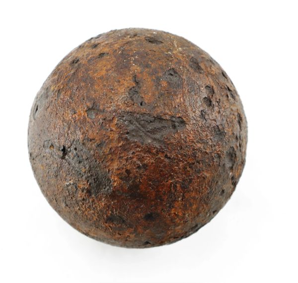 12 Pound Solid Shot Cannonball / SOLD