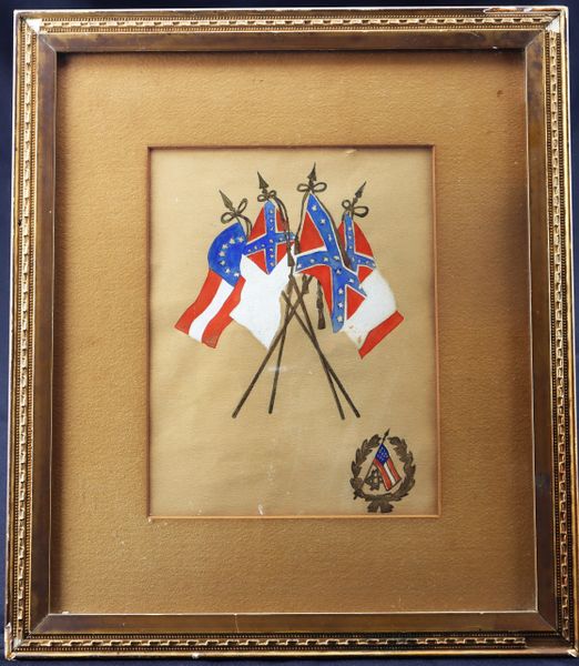 Confederate Veteran’s Flag Painting