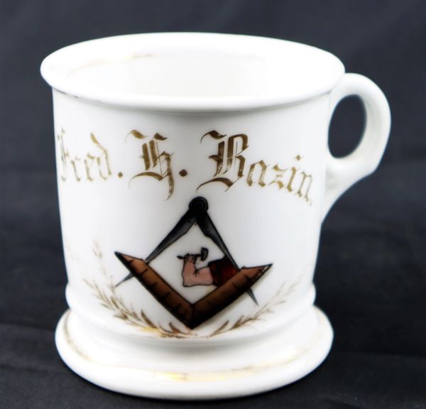 Civil War Era Porcelain Shaving Mug / Sold