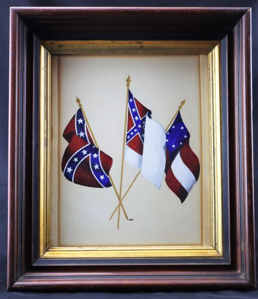 Confederate Veteran’s Flag Painting