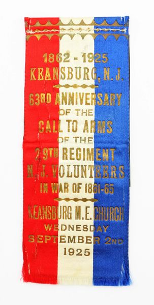 29th New Jersey Infantry Ribbon