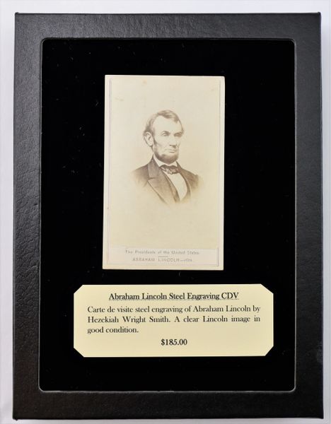 Abraham Lincoln Steel Engraving CDV / SOLD