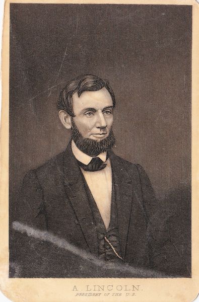 Abraham Lincoln Steel Engraving CDV / SOLD