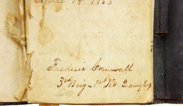 Diary of Frederick Cornwall 27th Connecticut Infantry Captured at Chancellorsville/ SOLD