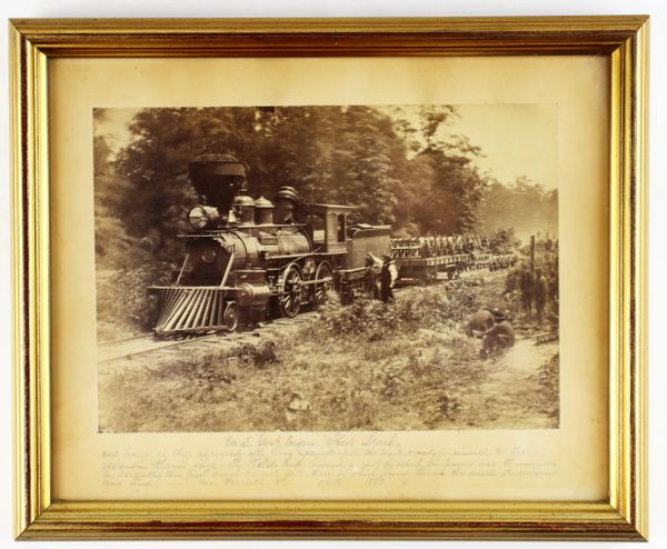 Civil War Military Locomotive Albumen / SOLD