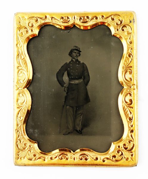 Ruby Ambrotype of Elmer Ellsworth / SOLD