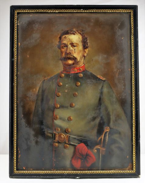 Original Oil Painting of Confederate Lieutenant Colonel Thomas M. Wagner