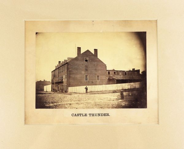 Civil War Albumen Photograph of Castle Thunder Confederate Prison