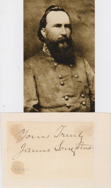 Confederate General James Longstreet / SOLD