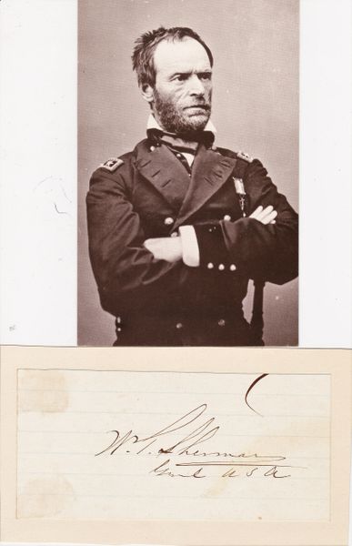 William T. Sherman Autograph / SOLD