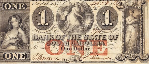 The Bank of the State of South Carolina One Dollar Note