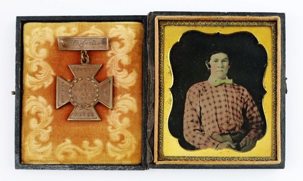 Identified Confederate Ambrotype and Southern Cross of Honor, W.S. Robertson 43rd Alabama Infantry / SOLD