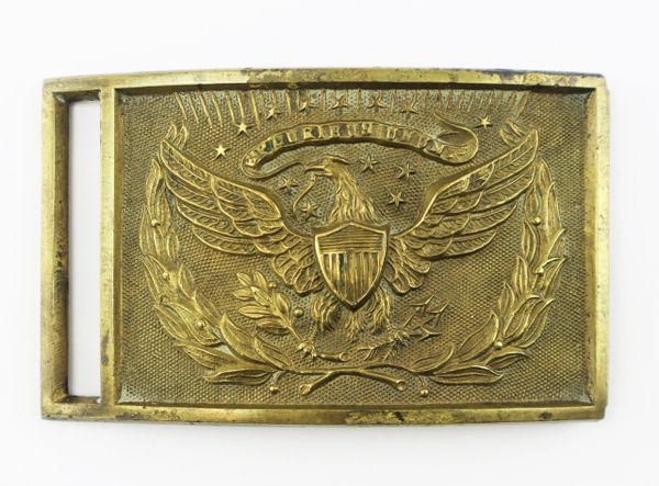 Identified Officer's Sword Belt Plate William Kirkland Bacon Killed at Fredericksburg / Sold