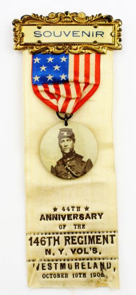 Zouave Reunion Ribbon 146th New York Infantry / SOLD