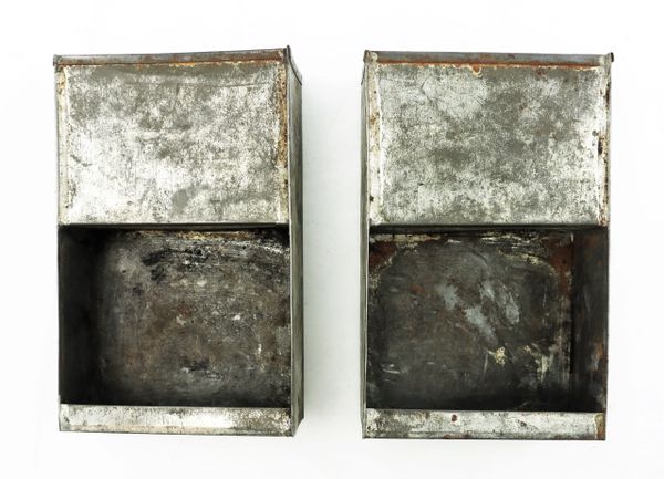 Pair of .58 Caliber Cartridge Box Tins / SOLD