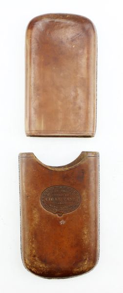 At Auction: [Butte, Montana] Julius Fried Leather Cigar Case