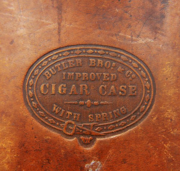 At Auction: [Butte, Montana] Julius Fried Leather Cigar Case